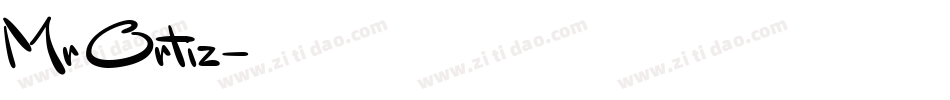 Mr Ortiz字体转换